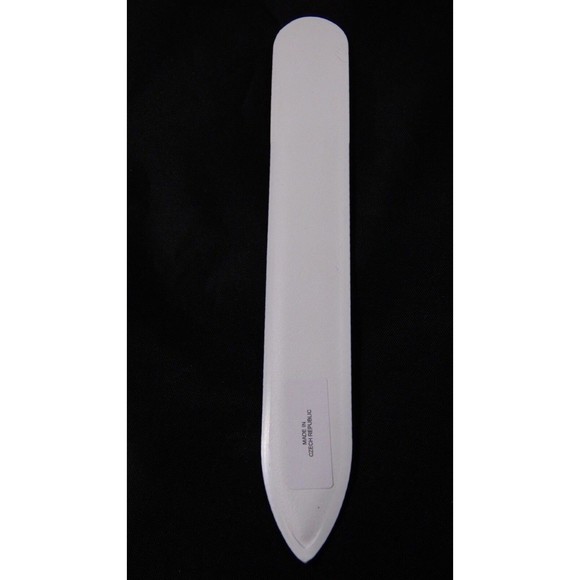 Glass Nail File Christmas Ornaments Czech Crystal Hand Painted Medium 5.5" - Picture 8 of 12